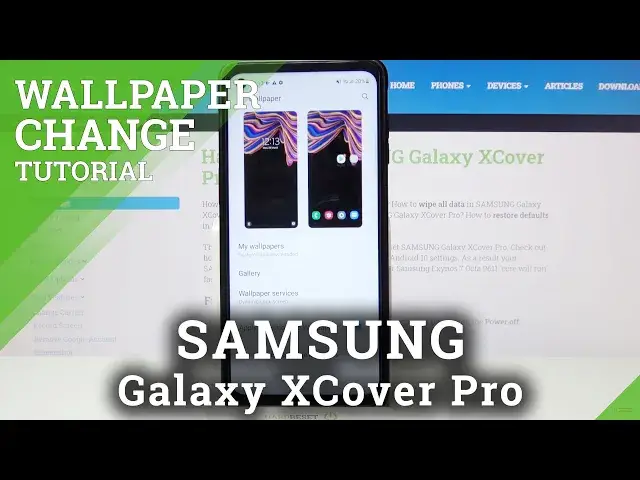 Video thumbnail for How to Set Up New Wallpaper on Samsung Galaxy XCover Pro - Change Wallpaper