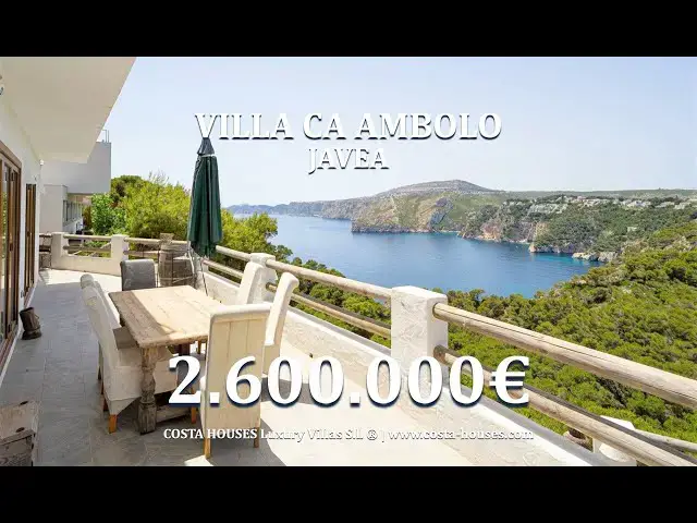 Video thumbnail for 🌊 2.6M/€ SEAFRONT Villa in AMBOLO JÁVEA, Costa Blanca Spain by COSTA HOUSES Luxury Realtor ®