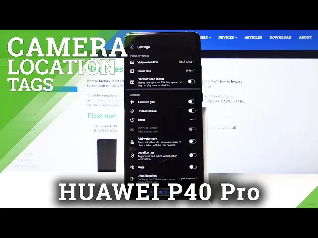 'Video thumbnail for How to Activate Camera Location Tags in Huawei P40 Pro?'