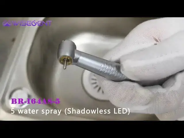 Video thumbnail for BR-164AS-5 Pieza de Mano WISEDENT 5Spray LED