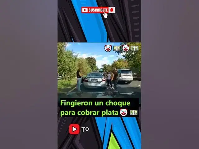 Video thumbnail for ¡No vas a creer el show que armaron por un choque falso!🤡💵