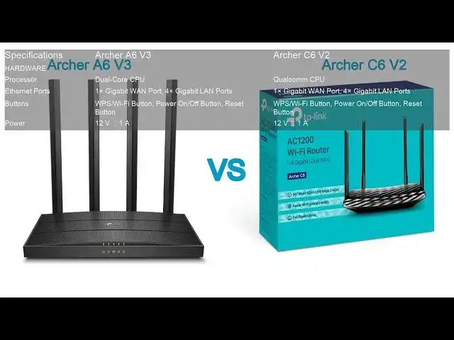 Video thumbnail for Archer A6 V3 VS Archer C6 V2