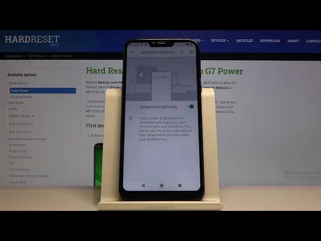 'Video thumbnail for How to Set Adaptive Brightness on MOTOROLA Moto G7 Power – Turn On Automatic Brightness'