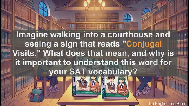 Video thumbnail for 5000 Must Know SAT Vocabulary - Conjugal: A Key SAT Vocabulary Word Explained