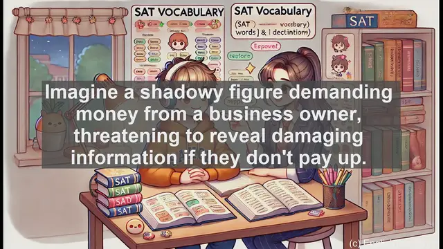 Video thumbnail for 5000 Must Know SAT Vocabulary - Extortion: The Dark Art of Coercion