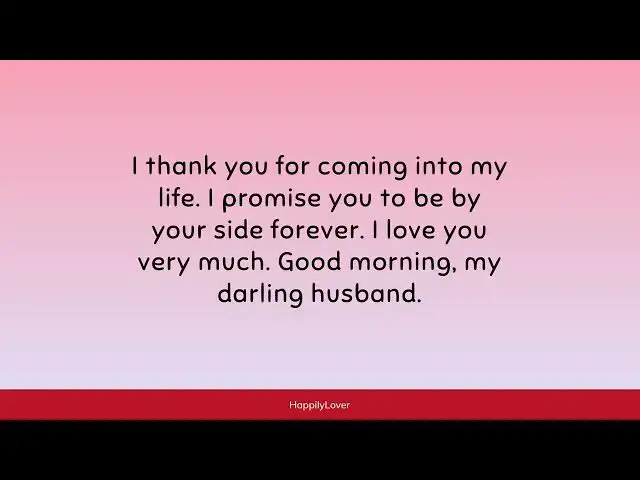 Video thumbnail for Lovely Good Morning Messages For Husband 🌞💖