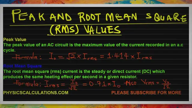Video thumbnail for Root Mean Square: Definitions, Formula, and Calculations