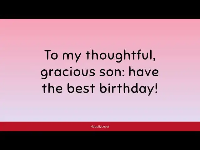 Video thumbnail for Best Happy Birthday Wishes for Your Son 🎉🎂 Celebrate Your Son