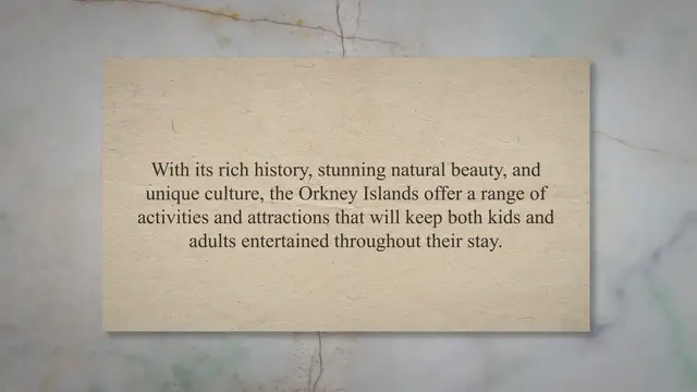 Video thumbnail for Discovering the Best of School Holidays in Orkney Islands, Scotland: Dates, Activities, Accommodation, and Budget Tips