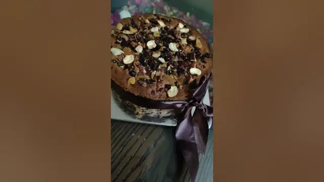 'Video thumbnail for Eggless Christmas Special Plum Cake #viral #youtubeshorts #food #christmas #plumcake #shorts #short'