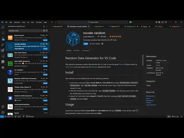 Video thumbnail for VS Code Hack Fill Your Code with Random Data in One Click!