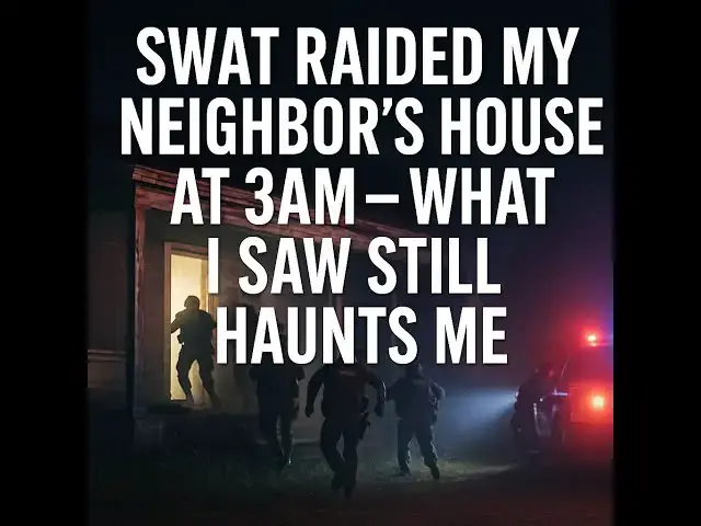 'Video thumbnail for SWAT Raided My Neighbor’s House at 3AM — What I Saw Still Haunts Me'