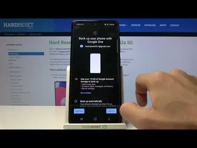 Video thumbnail for How to Activate Google Backup on SAMSUNG Galaxy A52s - Turn On Google Backup