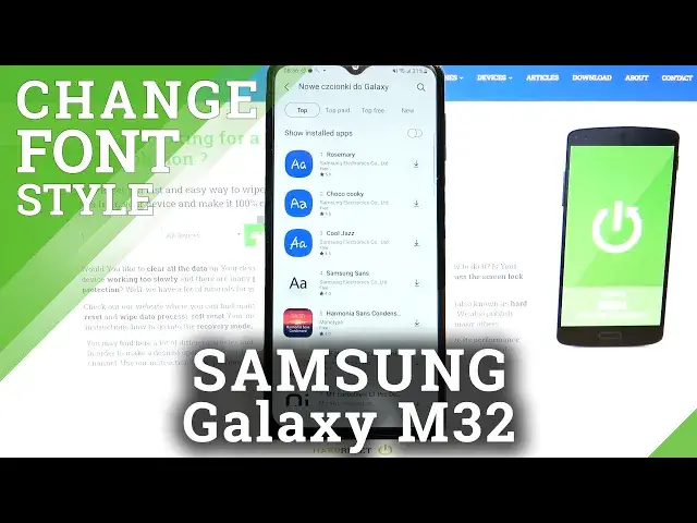 'Video thumbnail for SAMSUNG Galaxy M32 - How to Install & Apply Rosemary Font'