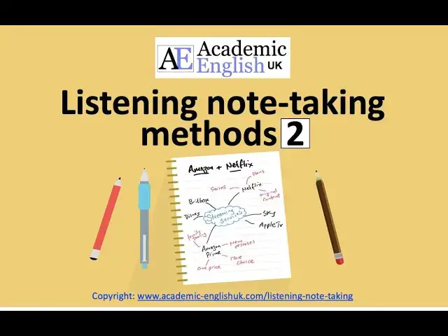 'Video thumbnail for Listening note-taking methods 2 - how to take notes to lectures.'