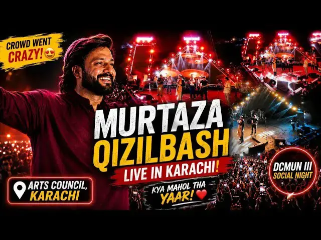 Video thumbnail for Murtaza Qizilbash LIVE in Karachi! 😱🔥 The Crowd Went WILD | DCMUN III