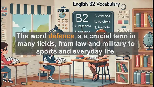 Video thumbnail for 1500 Must Know CEFR B2 Vocabulary - Understanding 'Defence': Key Aspects for B2 English Proficiency