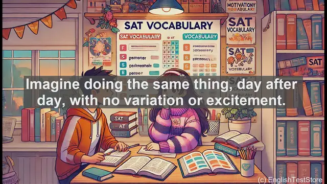 Video thumbnail for 5000 Must Know SAT Vocabulary - SAT Vocabulary: Understanding 'Monotony'