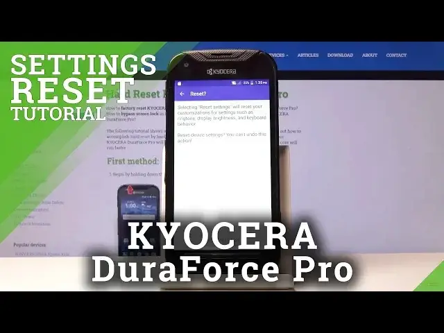 'Video thumbnail for How to Reset Settings in KYOCERA Duraforce Pro - Restore Defaults'