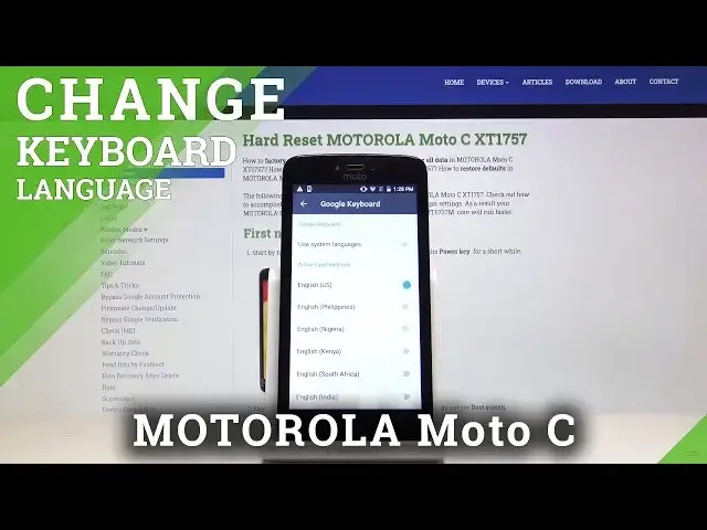 'Video thumbnail for How to Change Keyboard Language in MOTOROLA Moto C'