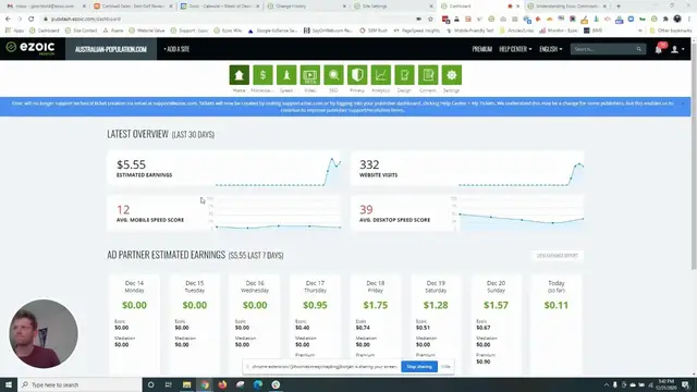 'Video thumbnail for Early Results - Checking earnings in your Ezoic Dashboard'