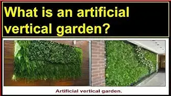 Video thumbnail for What is an artificial vertical garden?