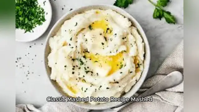 Video thumbnail for Mashed potato recipe