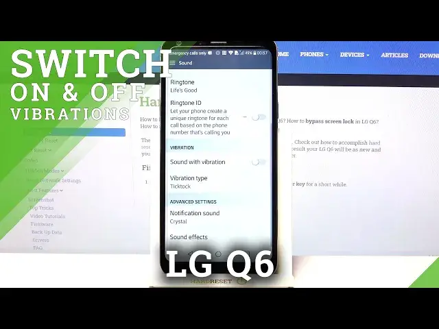 'Video thumbnail for Choose and Activate New Vibration Pattern - LG Q6 and Vibration Settings'