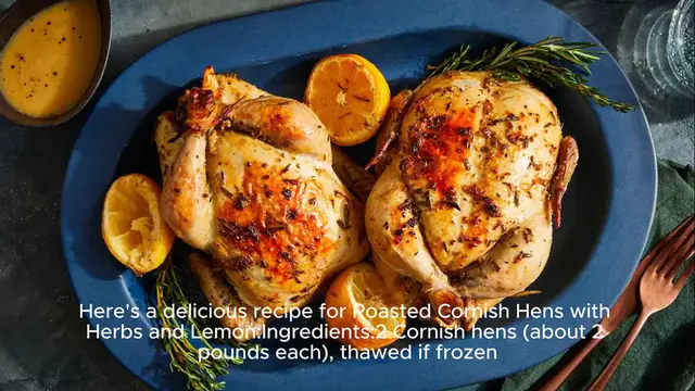 Video thumbnail for Cornish hen recipe