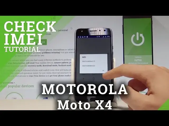 'Video thumbnail for How to Check IMEI on MOTOROLA Moto X4 - Serial Number Access |HardReset.Info'
