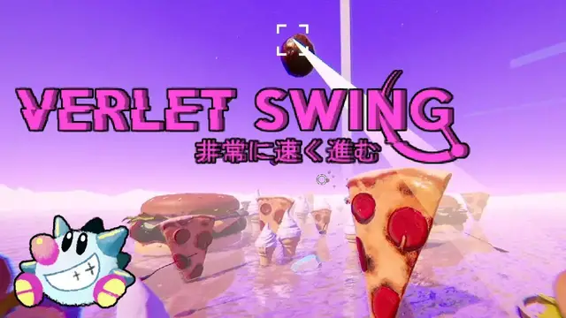 Video thumbnail for Verlet Swing: Quick Look | Vaporwave Grappling Hook Speedruns!