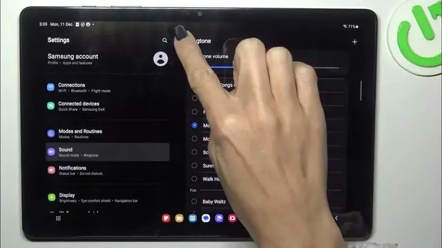 Video thumbnail for Samsung Galaxy Tab A9+: How to Change the Ringtone