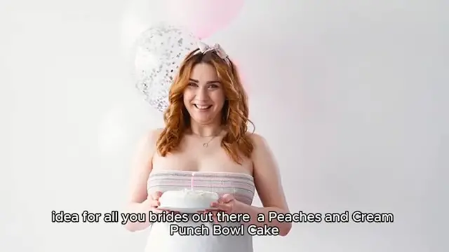 Video thumbnail for Peaches and Cream Punch Bowl Cake