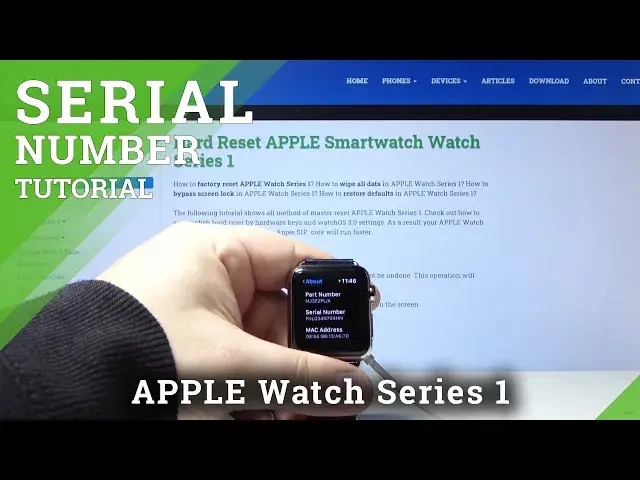 'Video thumbnail for How to Check Serial Number in APPLE Smartwatch Series 1'