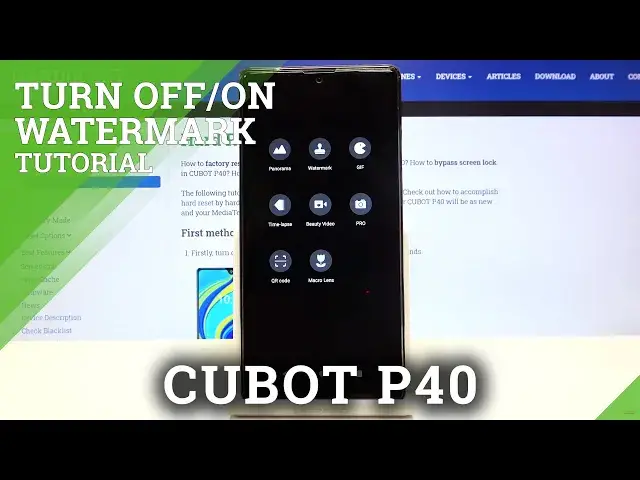 Video thumbnail for How to Manage Camera Watermark in CUBOT P40 – Personalize Watermark