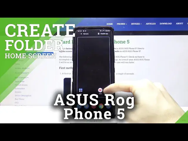Video thumbnail for ASUS ROG Phone 5 and Apps Icons Location Managing - Folder On Home Screen