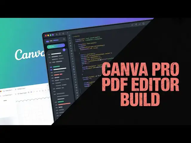 Video thumbnail for FREE Canva Alternative Build a Professional PDF Editor with JavaScript (No Backend Required)