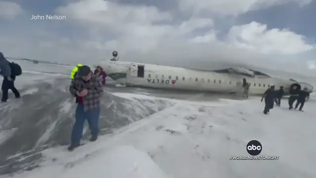 Video thumbnail for Delta Plane Crash Sends 17 to Hospital – Including a Child