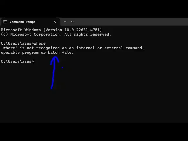 Video thumbnail for How to fix where not Recognized as Internal and External Command Operable Program or Batch File