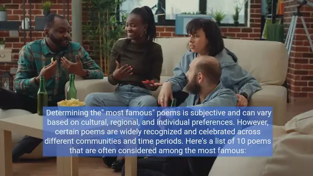 Video thumbnail for Top 10 Most Famous Poems in Literary History