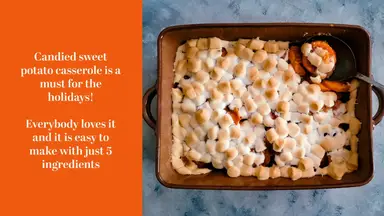 'Video thumbnail for Candied Sweet Potato Casserole Recipe: The Ultimate Sweet Thanksgiving Side Dish!'