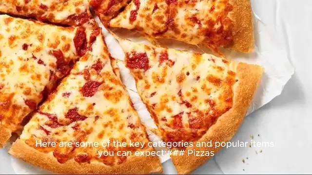 Video thumbnail for pizza hut menu