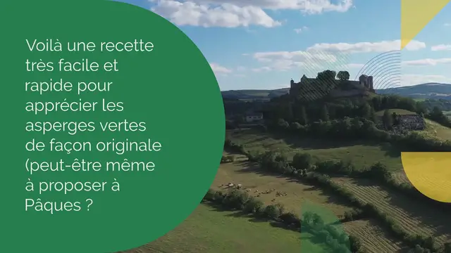 Video thumbnail for Salade d’asperges vertes, mozzarella et jambon cru