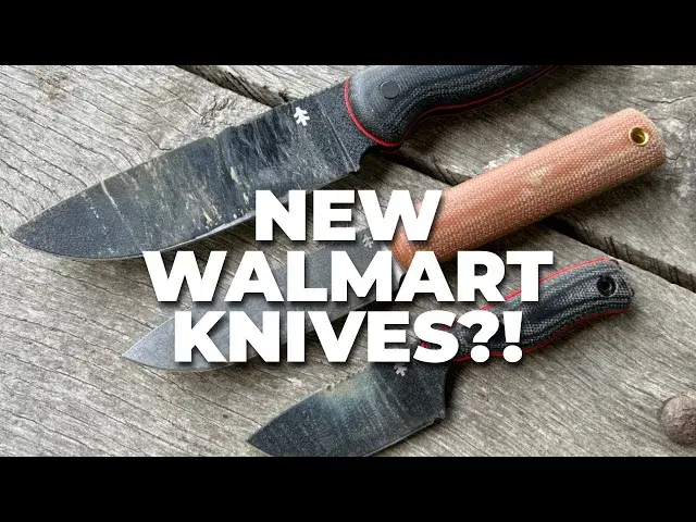 Video thumbnail for 7 BUSHCRAFT & SURVIVAL KNIVES Under $50 From Walmart!