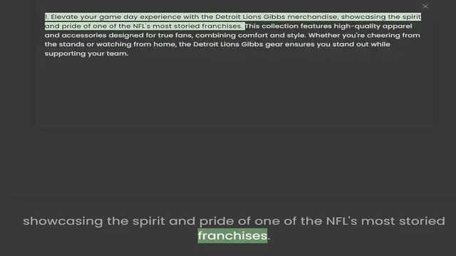 Video thumbnail for and pride of one of the NFL's most storied franchises. This collection features high-quality apparel and accessories designed for true fans, combining comfort and style. Whether you're cheering from the stands or watching from home, the D