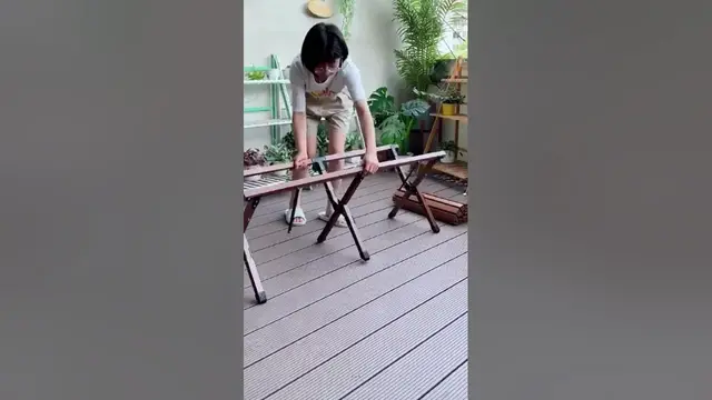 Video thumbnail for Folding Egg Roll Table | Space Saving Furniture #shorts