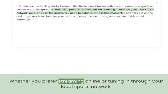 Video thumbnail for how to watch the game. Whether you prefer streaming online or tuning in through your local sports network, we provide all the details you need to catch every exciting moment. Don’t miss out on the action; get ready to cheer for your team