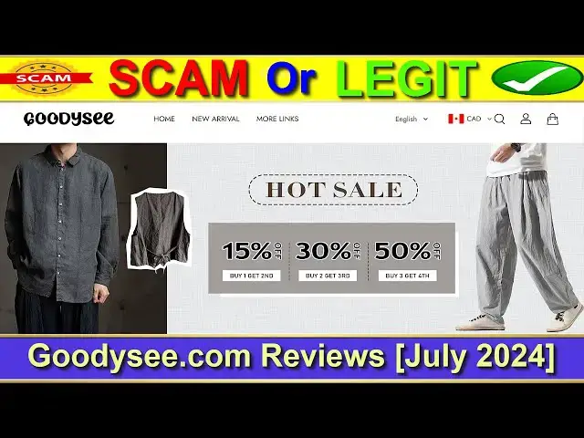 Video thumbnail for Goodysee.com Reviews (July 2024) This Online Store Legit or Scam?| Product Review