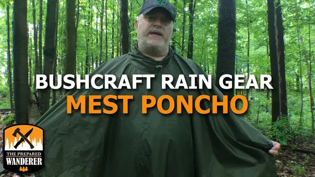 'Video thumbnail for Bushcraft Rain Gear, MEST Poncho'