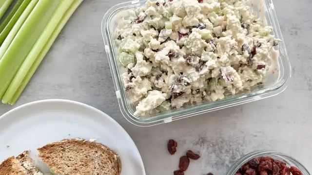 'Video thumbnail for Cranberry Tofu Salad Sandwich Recipe'